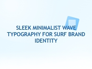 Sleek Minimalist Wave Typography for Surf Brands